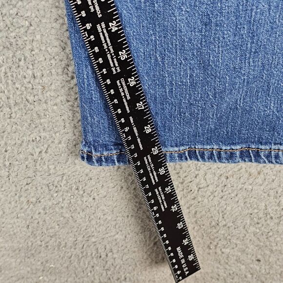 Levis 527 Jeans Mens 36x32 Blue Mid Rise Boot Cut Cowboy Denim - Picture 6 of 10